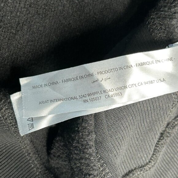 Ariat Rebar Workman Logo Sweatshirt Mens 2XL Tall Black Crewneck Fleece Pullover - Picture 12 of 14